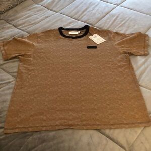 NWT Tan COACH Essential Tee Shirt.  Size XL.